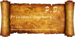 Privigyei Dagobert névjegykártya